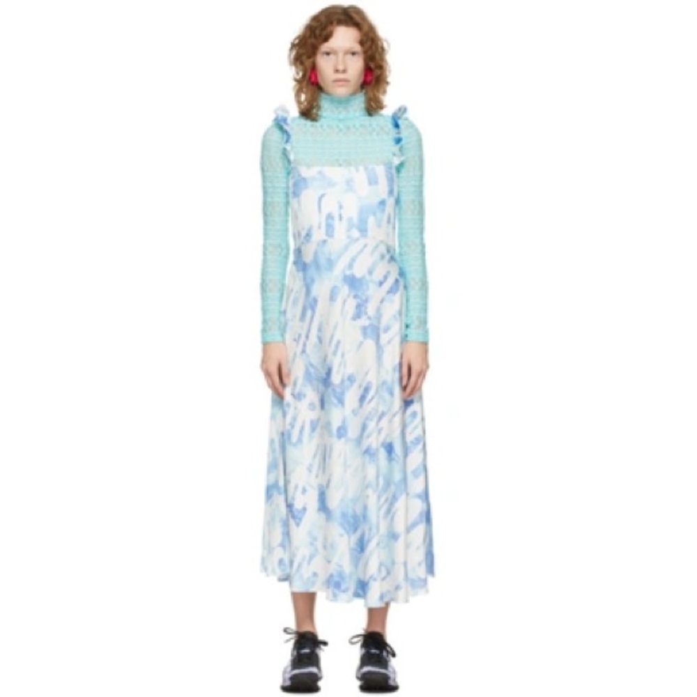 Collina Strada Blue and White Maxi Dress